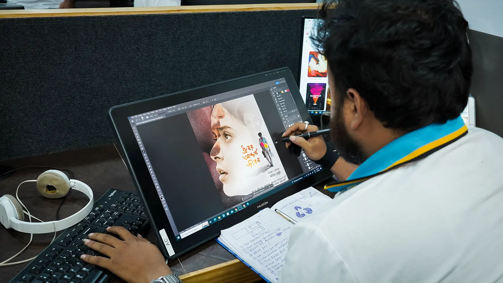 creative work, poster designing